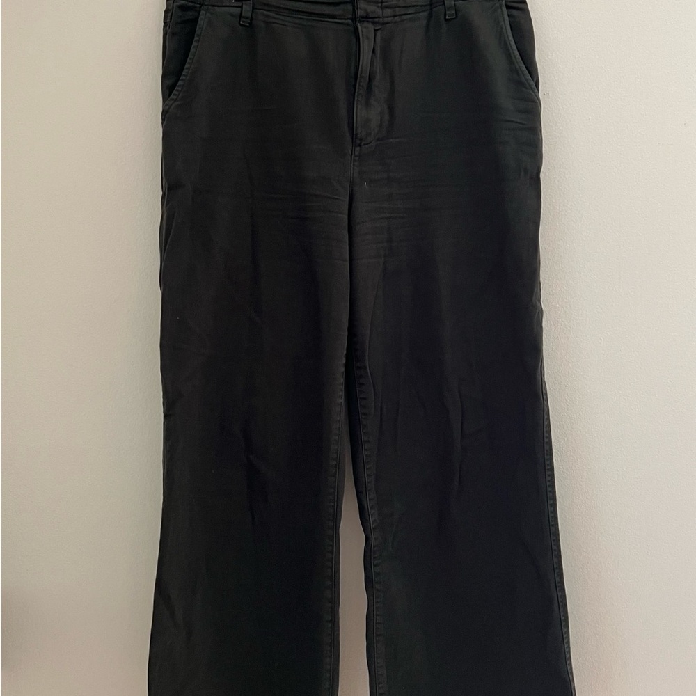 GAP Loose Trouser Dark Green Trousers